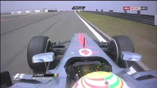 F1 2013 China FP3 Perez Crashes
