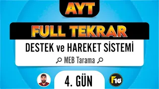 MEB Biyoloji Kitabı Destek Hareket Sistemi Taraması F10 Full Tekrar Kampı