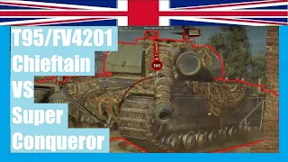 T95/FV4201 Chieftain ~ 1v1 #wot ~ Super Conqueror ✔️(with HP boost) ~ World of Tanks