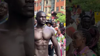 African make alpha 😱 #africangiant #comedy #africa #workout #love #fitness #fitnessjourney