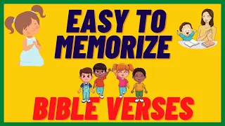 SHORT BIBLE VERSES for CHILDREN / PART 1 / EASY to MEMORIZE  / with DIFFERENT LANGUAGES TRANSLATION