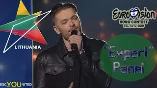 Eurovision 2019: Lithuania REVIEW: Jurij Veklenko  - Run With The Lions | 'Expert' Jury