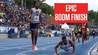 400m Specialist Jonathan Simms Fights Off Dive At The Line To Win EPIC 800m At AAU Junior Olympics!