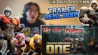 WHAT!! THIS IS SO EPIC!!! THE TRANSFORMERS ONE TRAILER REACTION!!! [ROAD TO TF:ONE #3] #transformers
