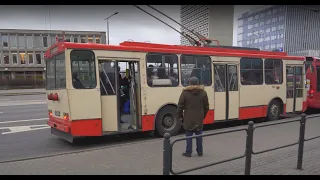 Lithuania, Vilnius, trolleybus 19 ride from Europos aikštė to Panorama