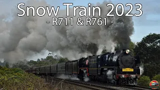 Double Hudsons to the Gippslands | Steamrail - Snow Train 2023 | R711 & R761