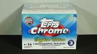 2018 Topps Chrome Sapphire Edition Baseball Box Break! Awesome!