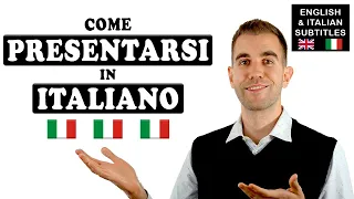 How to introduce yourself in Italian