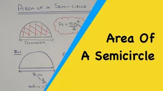 How to calculate the area of a semicircle (half circle)