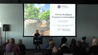 Poetry Reading in Response to Antisemitism