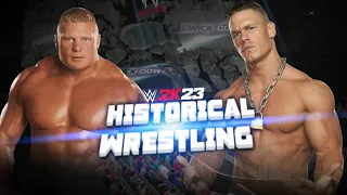 WWE 2K23 [First Official Match] John Cena Vs Brock Lesnar (Smackdown 2003) - US Title Match #WWE2K23