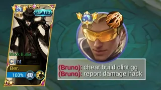 HOW TO DESTROY AGGRESSIVE META BRUNO IN GOLD LANE USING THIS CHEAT BUILD FOR CLINT!! ( must watch )