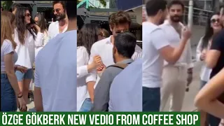 Özge yagiz and Gökberk demirci New Vedio from Coffee Shop