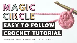 Magic Circle Crochet Tutorial | Easy To Follow For Beginners | Magic Loop or Magic Ring