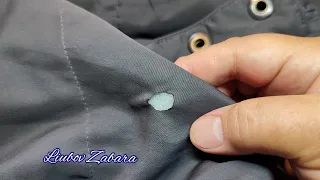 ДЫРКА в КУРТКЕ. ДЫРКА от СИГАРЕТЫ КАК ЗАШИТЬ (ЗАДЕЛАТЬ).Hole in the jacket.