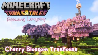 Minecraft Longplay | Cherry Blossom Starter House (no commentary) 1.20