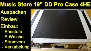 Music Store 19" DD Pro Case 4HE - Auspacken Einbau Komponenten Verkabelung Review Test