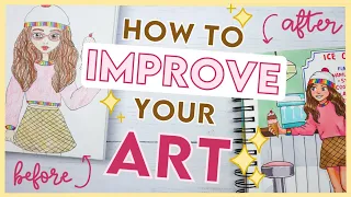 15 Tips to IMPROVE your ART // get better at drawing FAST in 2023 🎨✨