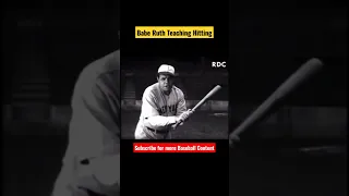 Babe Ruth Teaching Hitting 90 years ago from the Vault