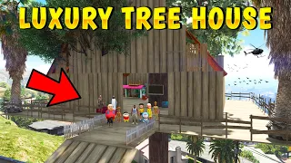 Shinchan and Franklin Build Luxury Tree House in GTA 5