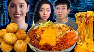 The ROBOT that has FEELINGS and is scared of being "turned off" by humans | Korean Army Stew Mukbang