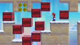 Mario Maker 2: Epic madness in this crazy 3d world with snowball fight and moving block maze