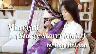 Vincent (Starry Starry Night) by Don McLean (Harp Cover 432hz) + Sheet Music