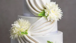 How To Make a Classic Fondant Drape Wedding Cake