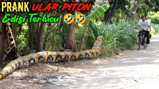 Video Lucu || Prank Ular Piton Bikin Kocar-kacir || Asli Bikin Ngakak 🤣🤣