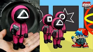 [FNF] Making Squid Game Pink Soldier Sculpture Timelapse [VS Squid Game] - Friday Night Funkin' MOD