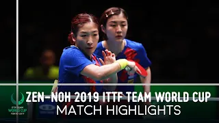 Liu Shiwen/Chen Meng vs Miu Hirano/Kasumi Ishikawa | ZEN-NOH 2019 Team World Cup Highlights (Final)