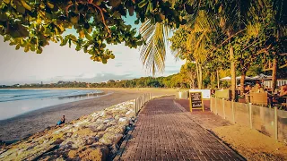 【4K】Sunset Walk on Quiet Kuta Beach During Coronavirus Pandemic | BALI COVID-19