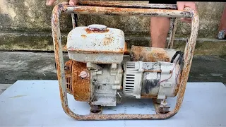 Restoration old HONDA 220v generator engine | Restore and repair of old generator engines