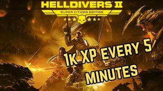 Helldivers 2 1K XP and Medal Farm Solo on Helldive Difficulty
