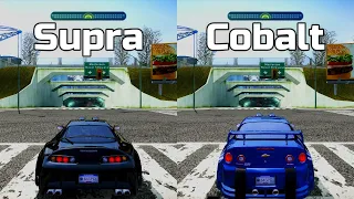 NFS Most Wanted: Toyota Supra vs Chevrolet Cobalt SS - Drag Race