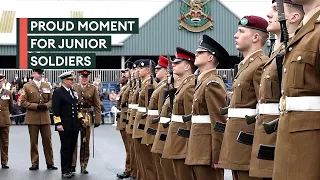 British Army's youngest recruits celebrate becoming trained soldiers