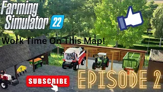 Harvesting Work On Gross Schneen Map On Farming Simulator 22 | Episode 2