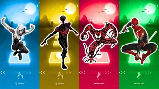 Tiles Hop SuperHero, Spider Gwen vs Miles Morales vs Carnage vs SpiderMan