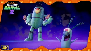 Nickelodeon All-Star Brawl 2 ⁴ᴷ Arcade Mode (Mecha Plankton gameplay)