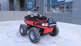 Home guard defense security surveillance robot AGV patrol wheeled robot #security #agv #autonomous