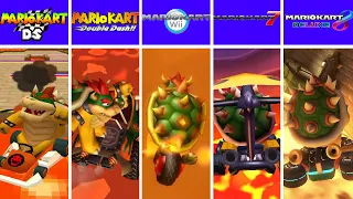 Evolution of Bowser Falling Out in lava in Mario Kart Games (1992-2024)