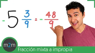 CONVERTIR FRACCIONES MIXTAS a IMPROPIAS - Súper Fácil