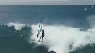 Hurricane Hector Swell 2018 at Ho'okipa Maui with Levi Silver Windsurfing