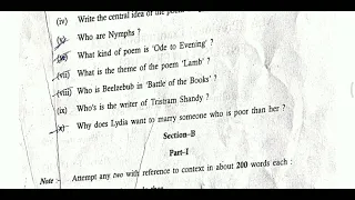 M.a.previous year eng lit paper 3 2023 mgsu/pyq paper 2023 m.a.previous year eng lit/m.a.1st year