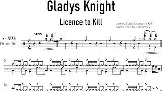 Gladys Knight - Licence to Kill (Drum transcription) | Drumscribe!