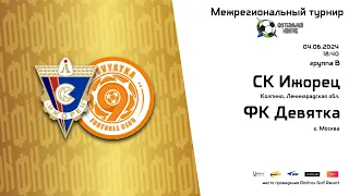 Группа В 18:40 | поле 1 | 2013 г.р. | СК Ижорец - ФК Девятка | «Компас победы»