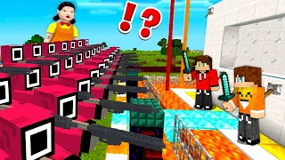 BEZPIECZNA BAZA vs LALKA SQUID GAME w Minecraft!