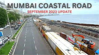 Mumbai Coastal Road Project September 2023 Progress