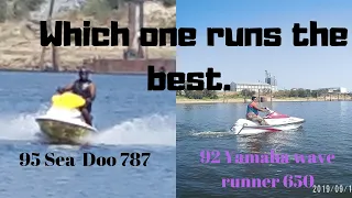 Will they run. Yamaha wave runner 650 and sea-doo xp 787 jet ski.