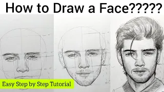 HOW TO DRAW A FACE || Learn Facial Proportions using LOOMIS METHOD